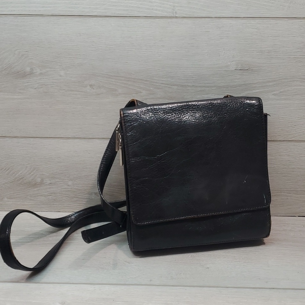 Hobo Womens Leather Crossbody Square bag boho